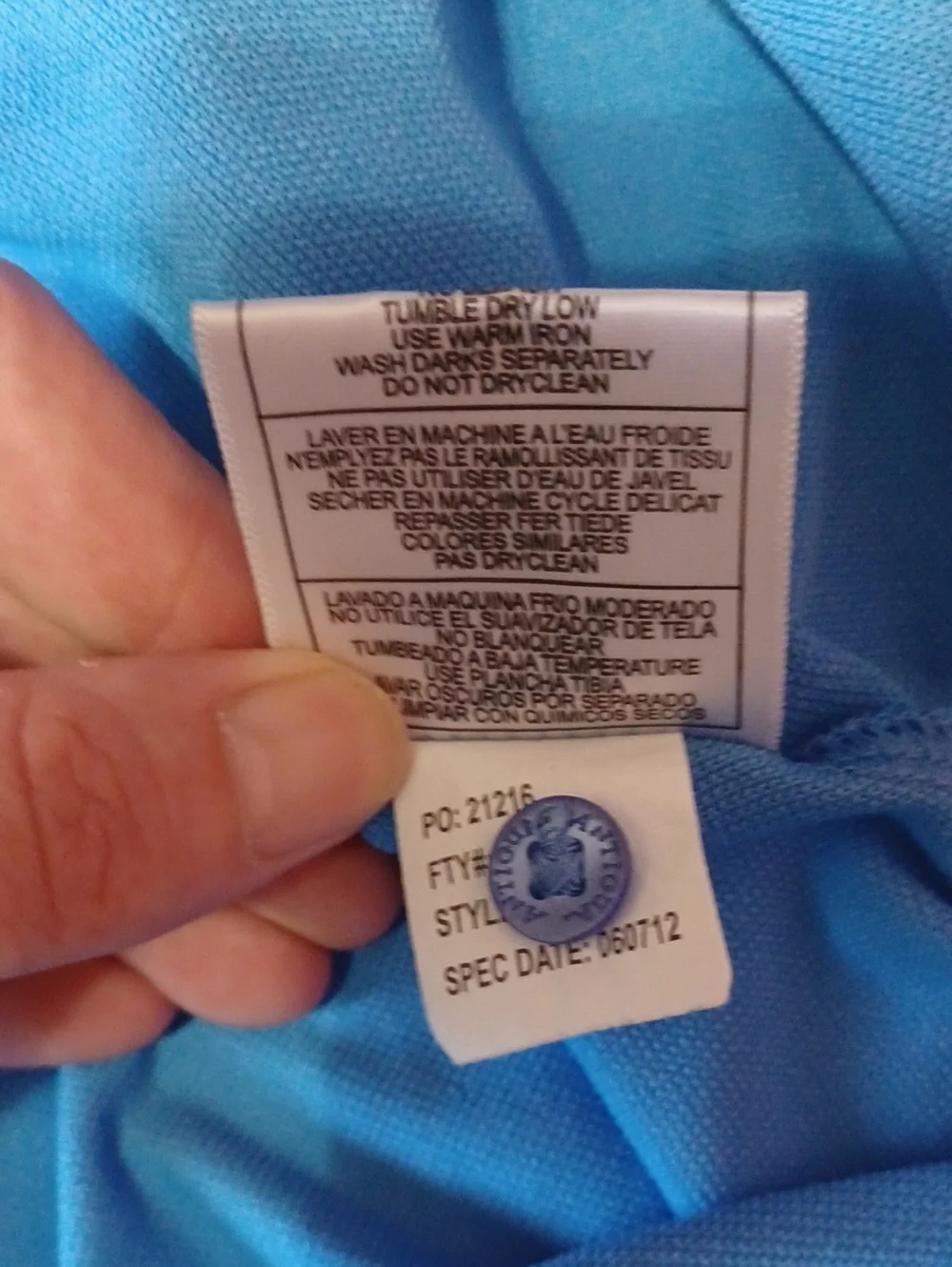 Antigua Women's Performance Golf Polo Shirt Light Blue White Trim Size XL - Picture 13 of 14